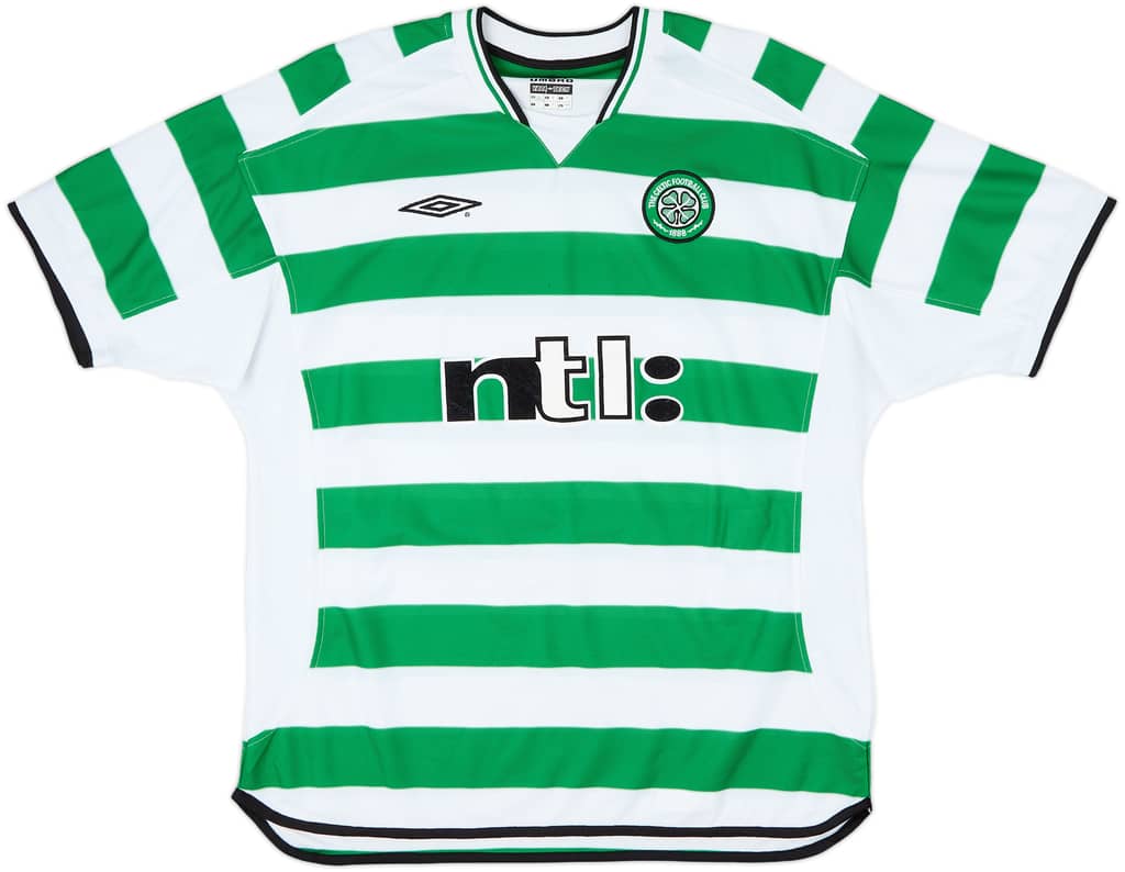 2001-03 Celtic Home Shirt Petrov #19 - 10/10 - (XL)