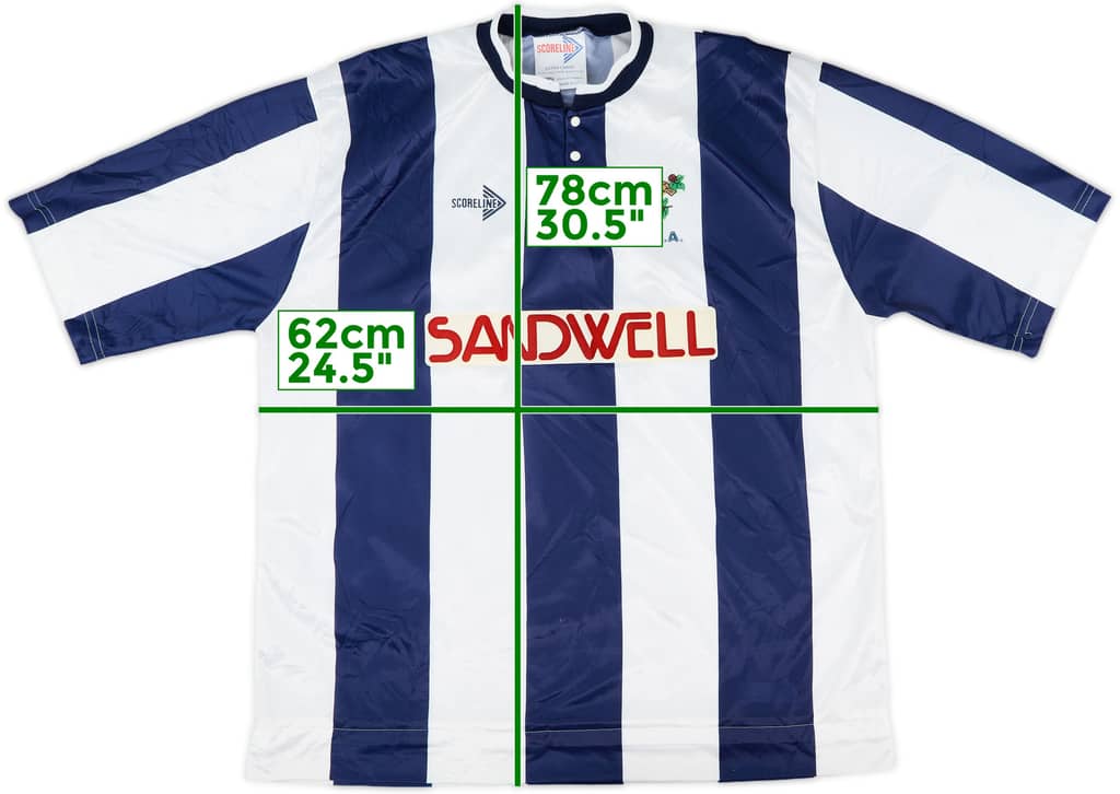 1990-91 West Brom Home Shirt - 8/10 - (XL)