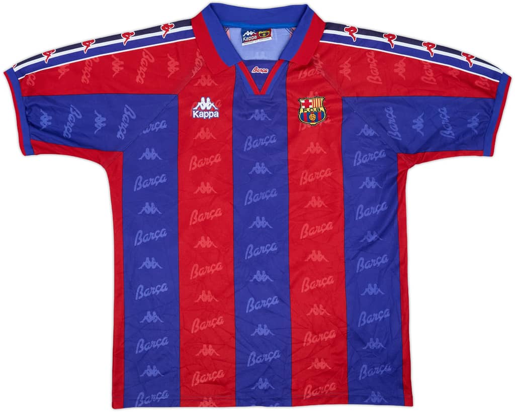 1995-97 Barcelona Home Shirt - 9/10 - (L)