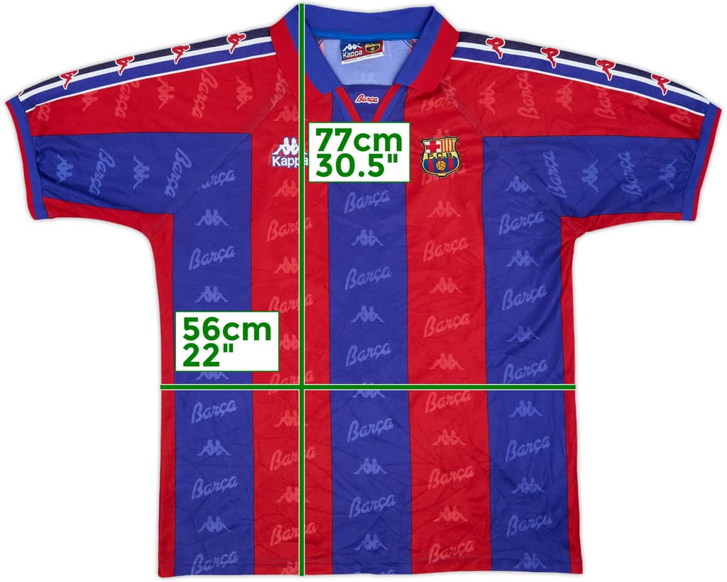 1995-97 Barcelona Home Shirt - 9/10 - (L)