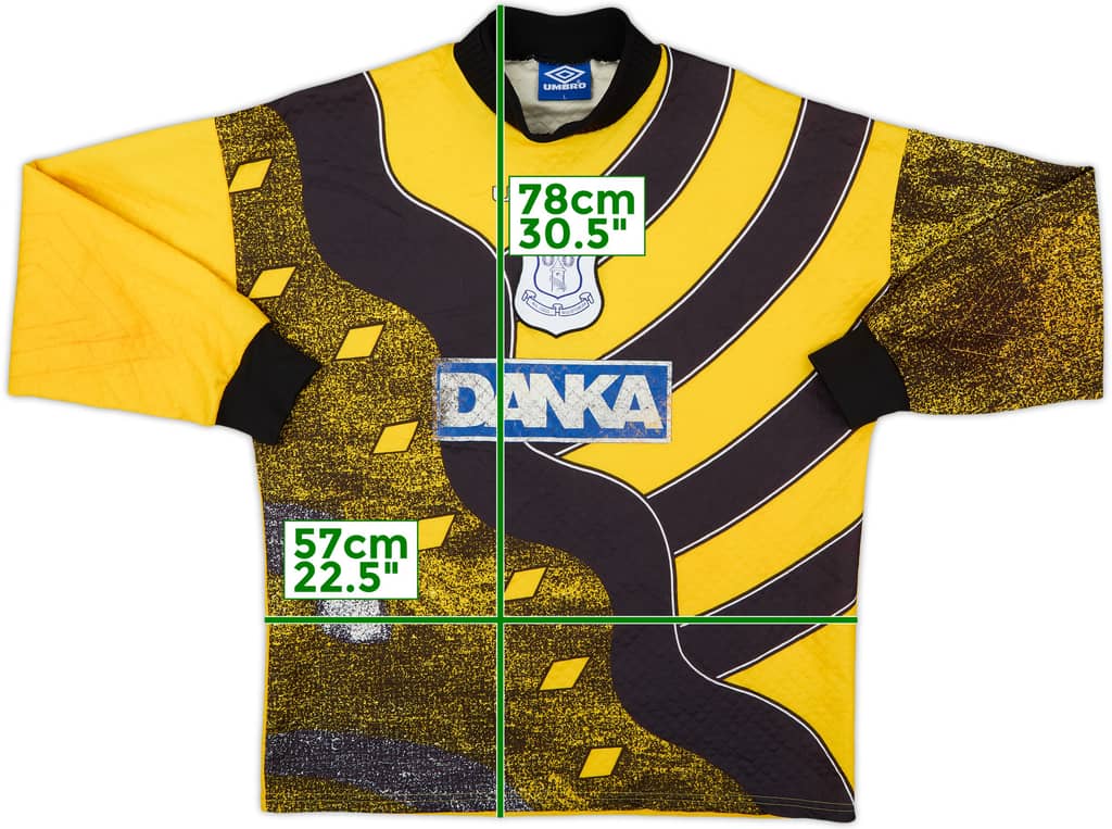 1995-96 Everton Camiseta de Portero - 6/10 - (L)