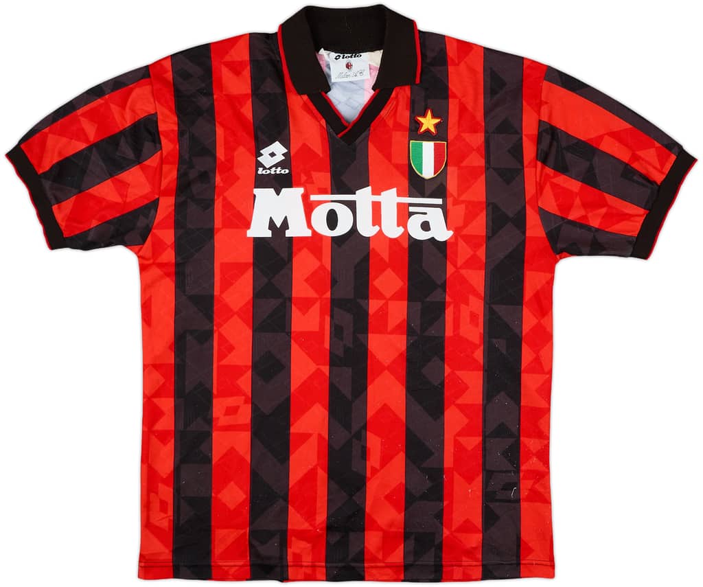 1993-94 AC Milan Home Shirt - 8/10 - (XL)
