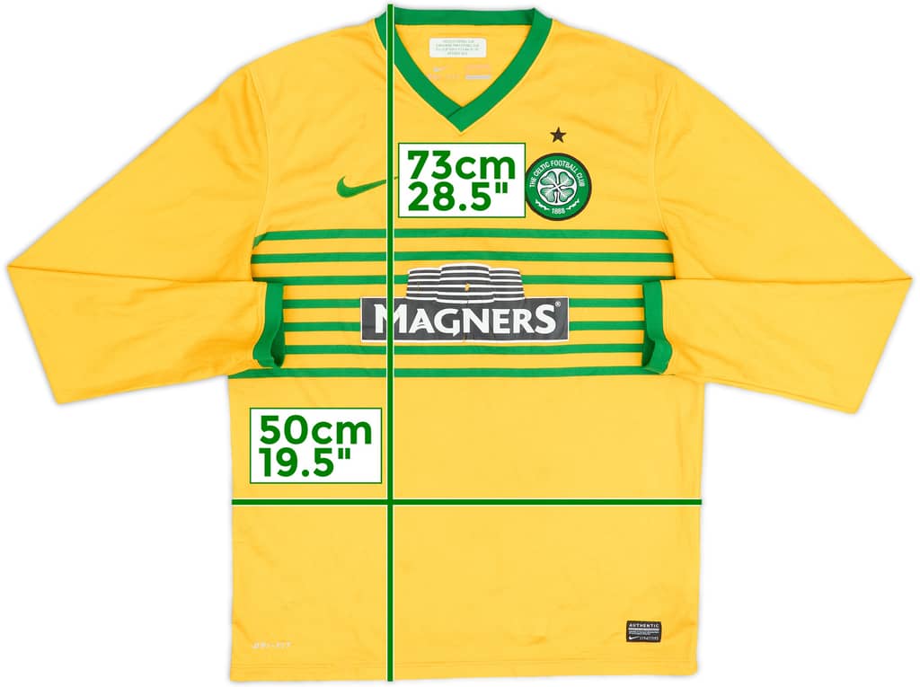 2013-14 Celtic Away L/S Shirt - 5/10 - (M)