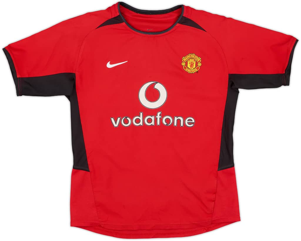2002-04 Manchester United Home Shirt - 8/10 - (M.Boys)