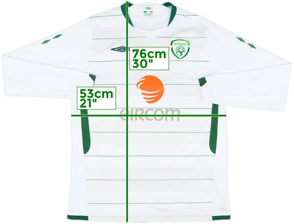 2009-10 Ireland Away L/S Shirt - 8/10 - (L)