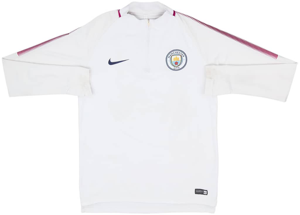 2018-19 Manchester City Nike 1/4 Zip Drill Top - 6/10 - (M)