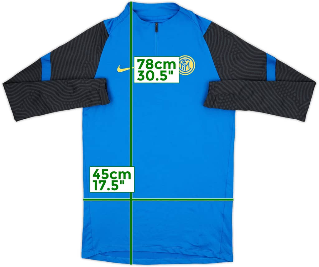 2020-21 Inter Milan Nike 1/4 Zip Drill Top - 10/10 - (S)