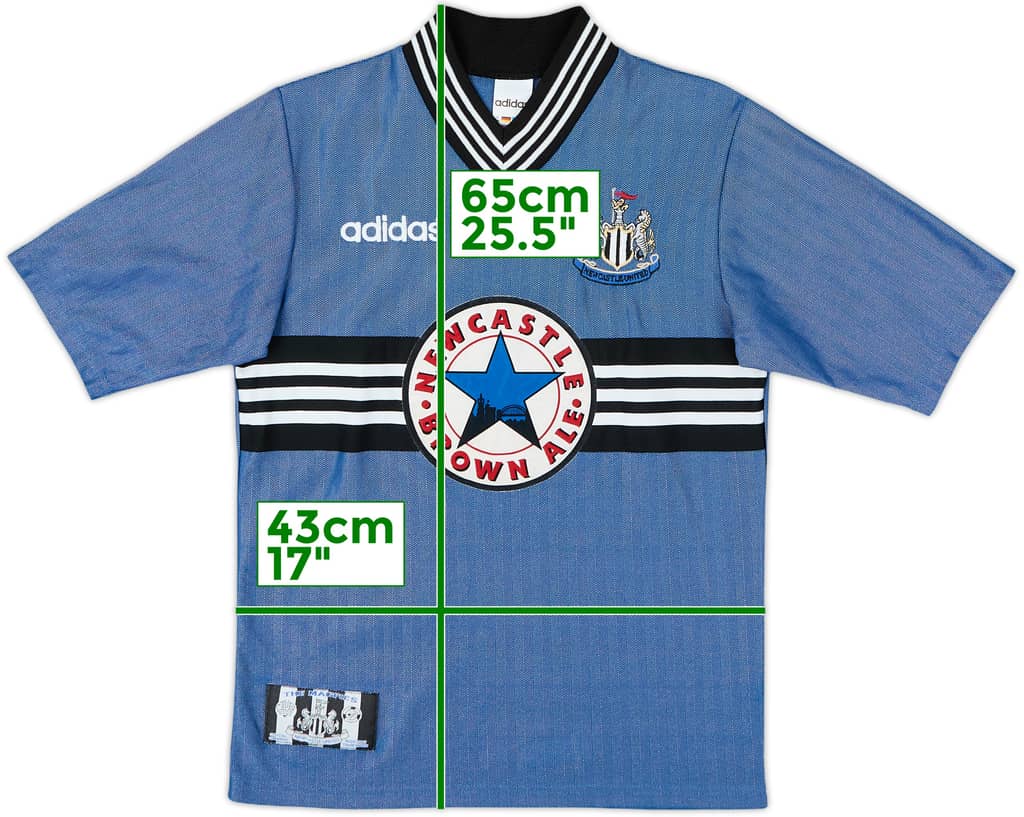 1996-97 Newcastle Away Shirt - 9/10 - (Y)