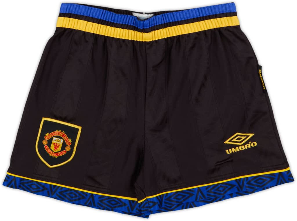 1993-95 Manchester United Away Shorts - 8/10 - (L.Boys)