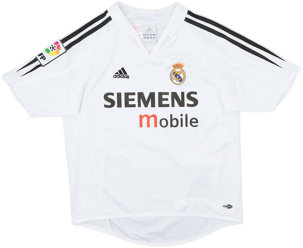 2004-05 Real Madrid Home Shirt - 8/10 - (M.Boys)