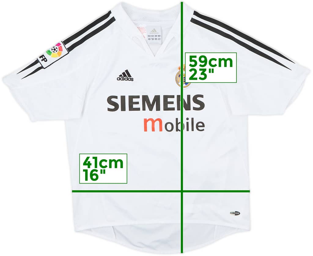 2004-05 Real Madrid Home Shirt - 8/10 - (M.Boys)