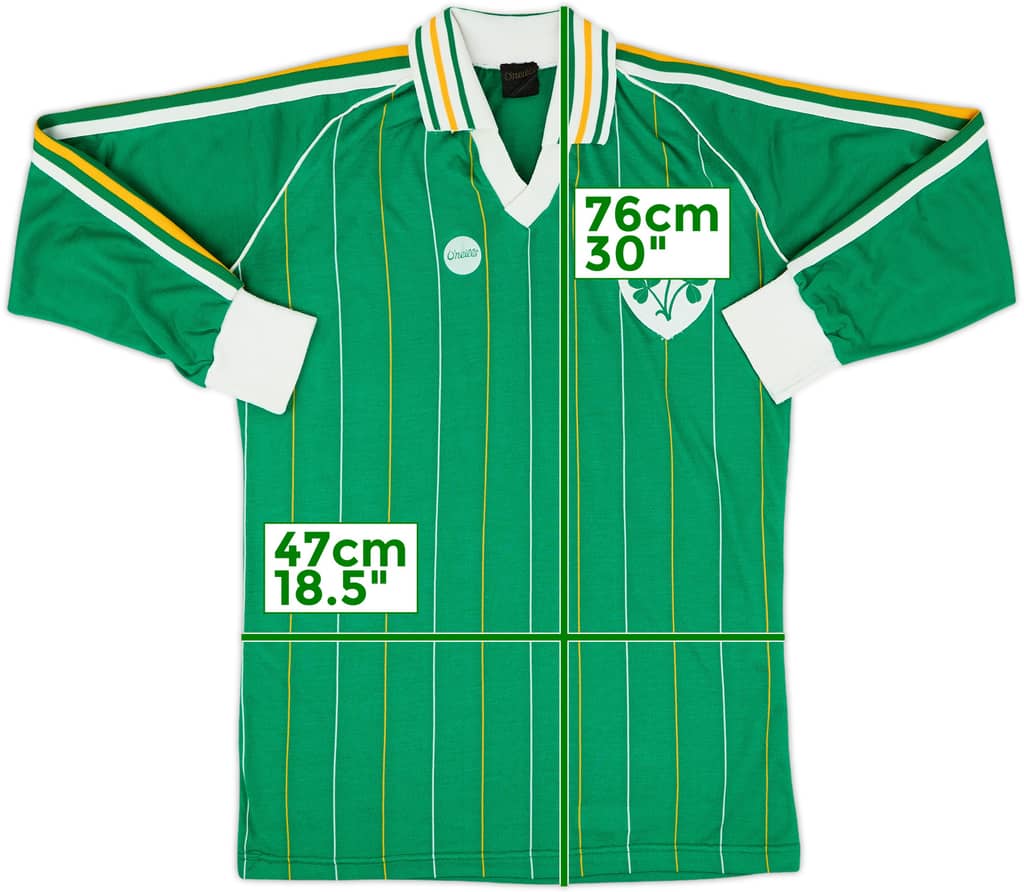 1983-84 Ireland Home L/S Shirt - 9/10 - (L)