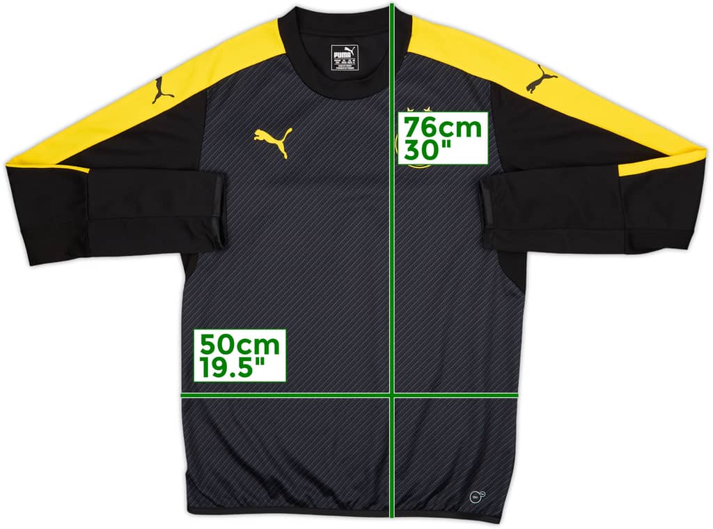 2016-17 Borussia Dortmund Puma Sweat Top - 8/10 - (M)