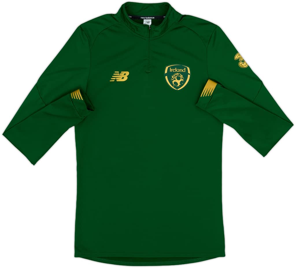 2017-18 Ireland New Balance 1/4 Zip Training Top - 8/10 - (S)