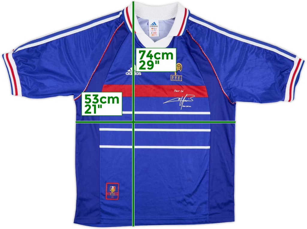 1998-00 France 'Pour Toi Fabien Barthez' Home Shirt - 8/10 - (M)