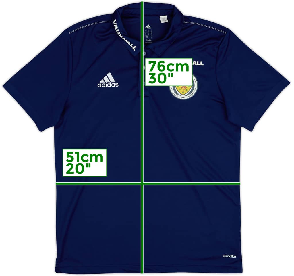 2015-16 Scotland adidas Polo Shirt - 8/10 - (M)