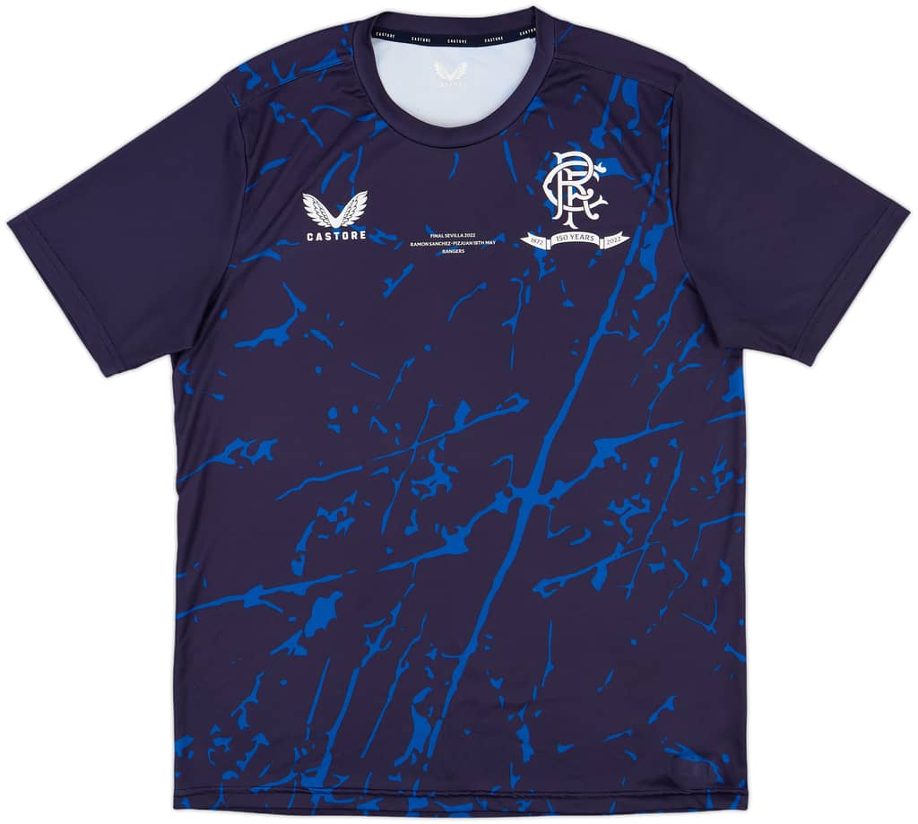 2021-22 Rangers Castore Training Shirt - 9/10 - (L)