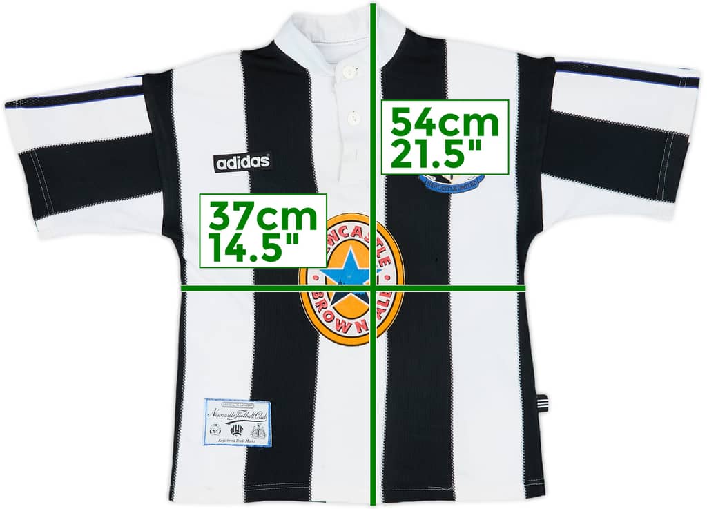 1995-97 Newcastle Home Shirt - 6/10 - (S.Boys)