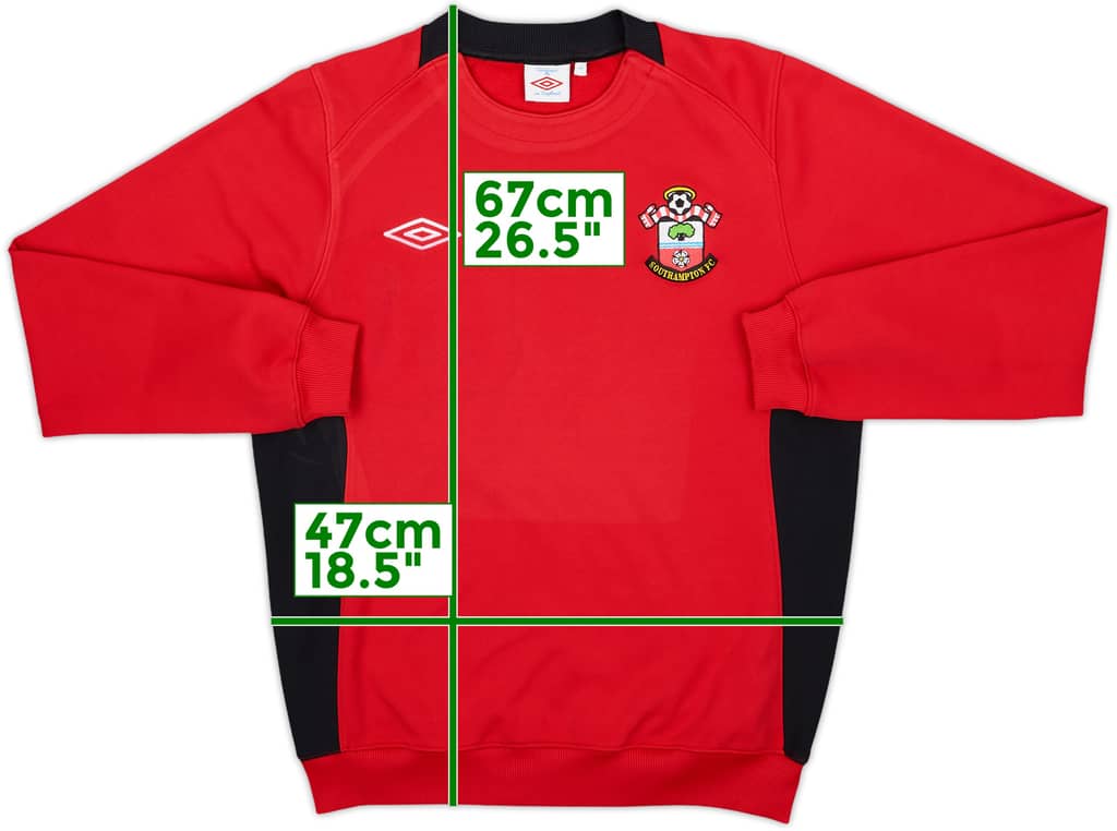 2011-12 Southampton Umbro Sweat Top - 8/10 - (M)