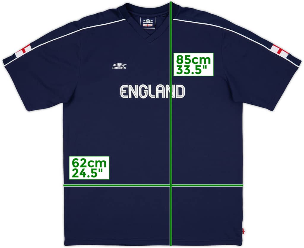 2002-03 England Umbro Training Shirt - 9/10 - (XL)
