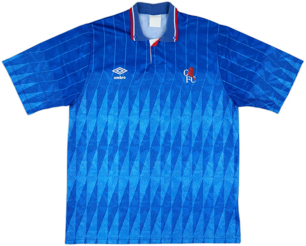 1989-91 Chelsea Home Shirt - 8/10 - (XL)