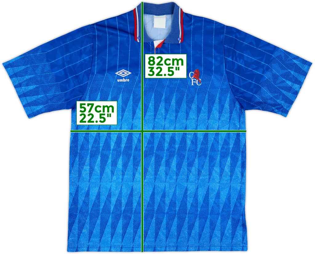 1989-91 Chelsea Home Shirt - 8/10 - (XL)