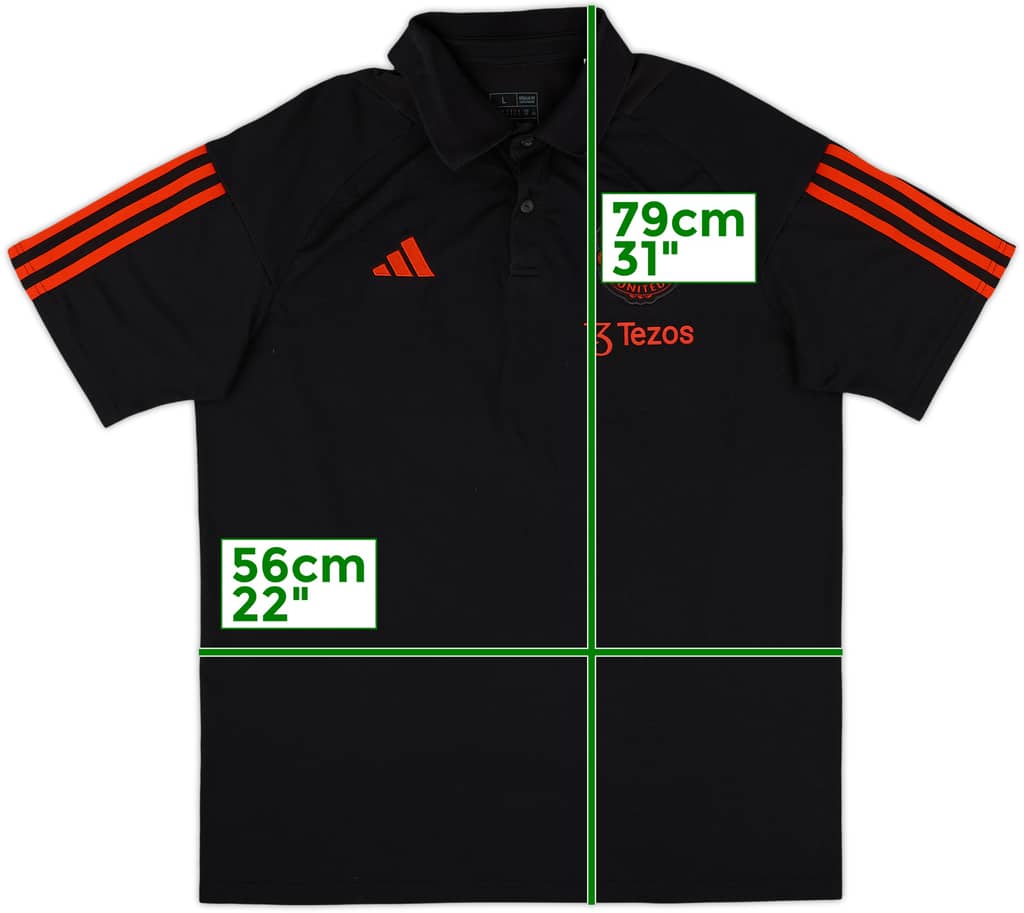 2023-24 Manchester United adidas Polo Shirt - 9/10 - (L)