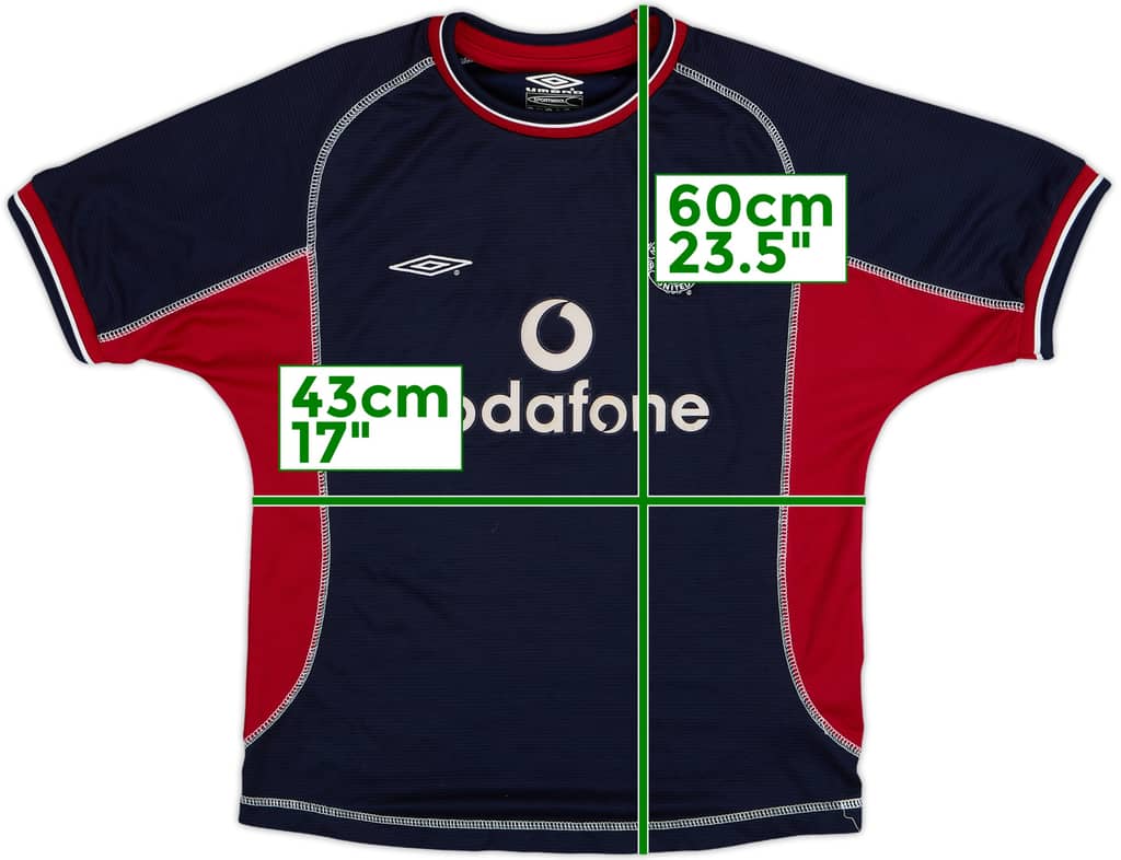 2000-01 Manchester United Third Shirt - 8/10 - (M.Boys)