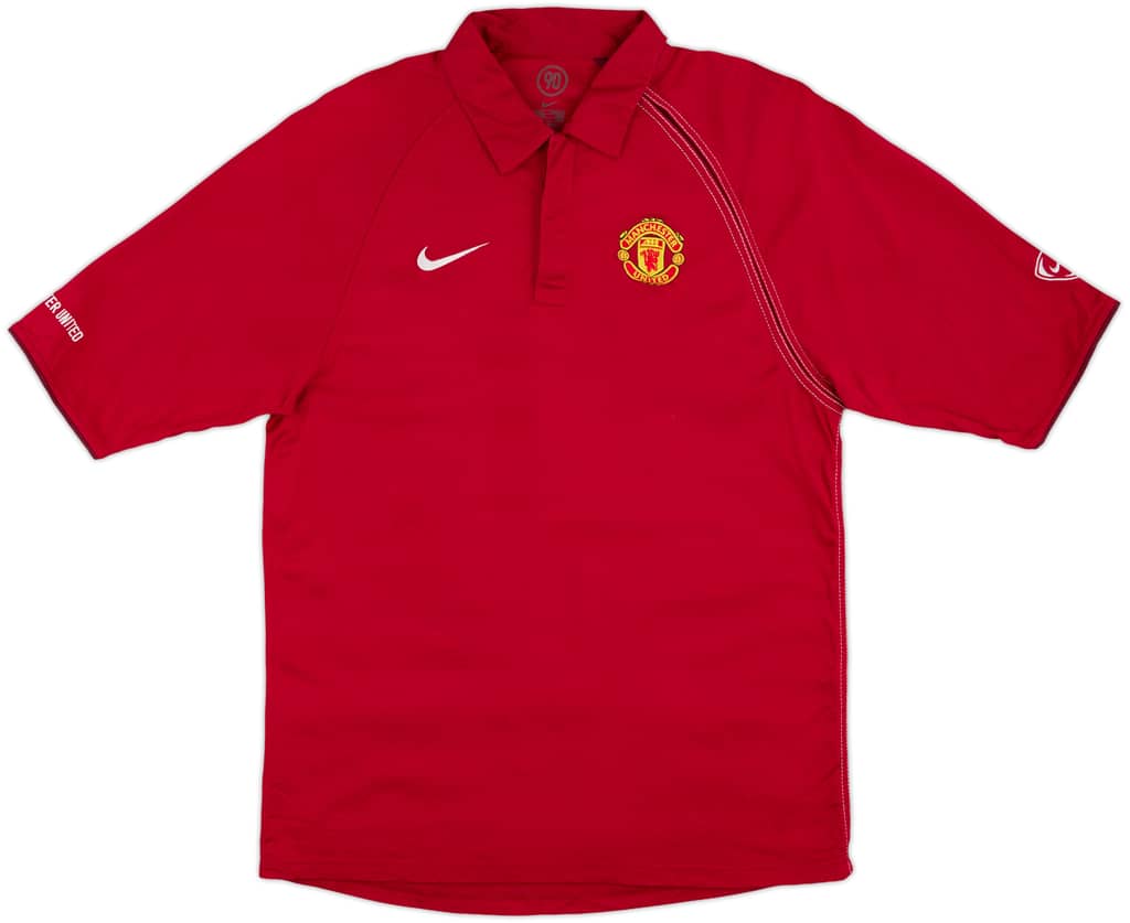 2004-05 Manchester United Nike Polo Shirt - 8/10 - (M)