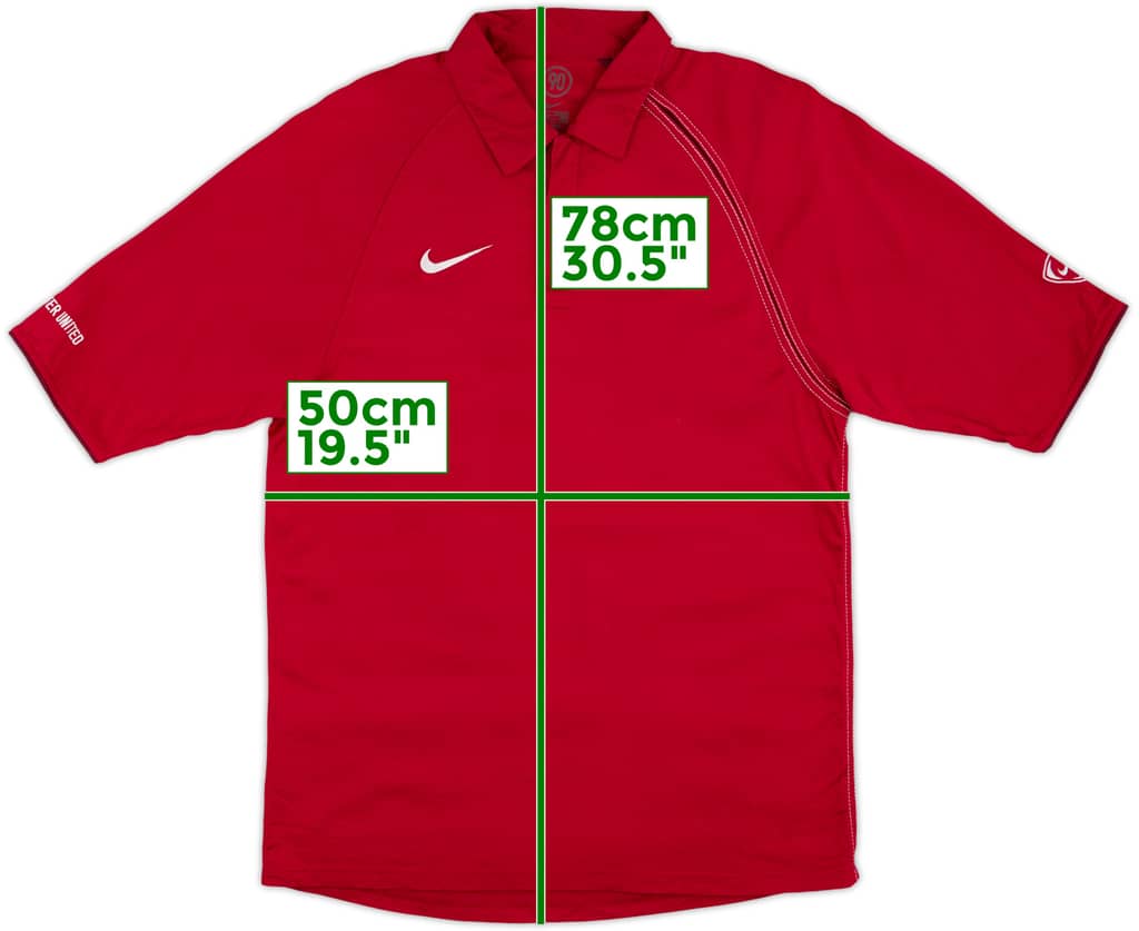 2004-05 Manchester United Nike Polo Shirt - 8/10 - (M)