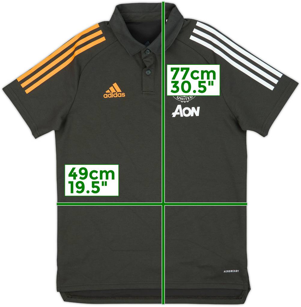 2020-21 Manchester United adidas Polo Shirt - 9/10 - (S)