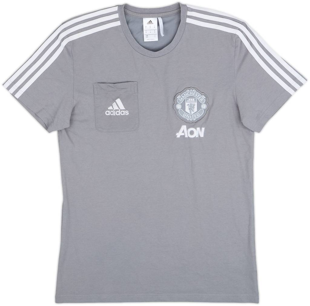 2017-18 Manchester United adidas Cotton Tee - 8/10 - (M)