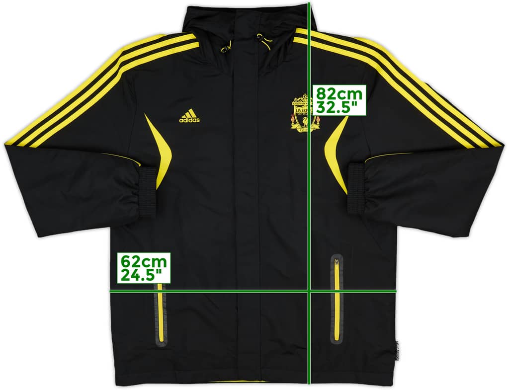2010-11 Liverpool adidas Hooded Rain Jacket - 10/10 - (L/XL)
