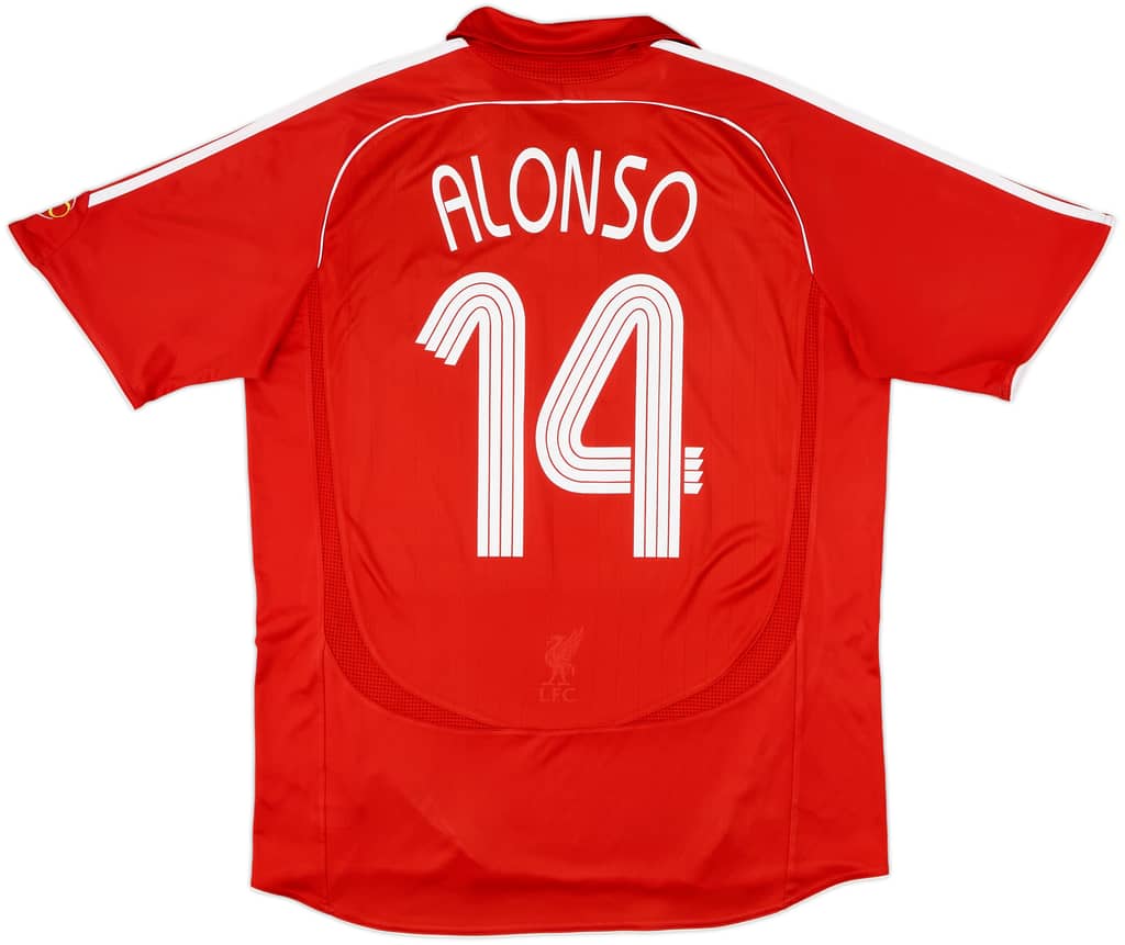 2006-08 Liverpool Home Shirt Alonso #14 - 5/10 - (L)