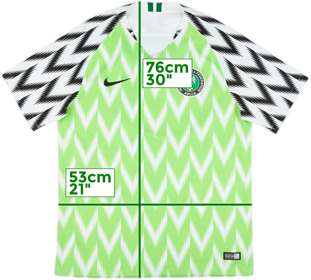 2018-19 Nigeria Home Shirt - 9/10 - (M)