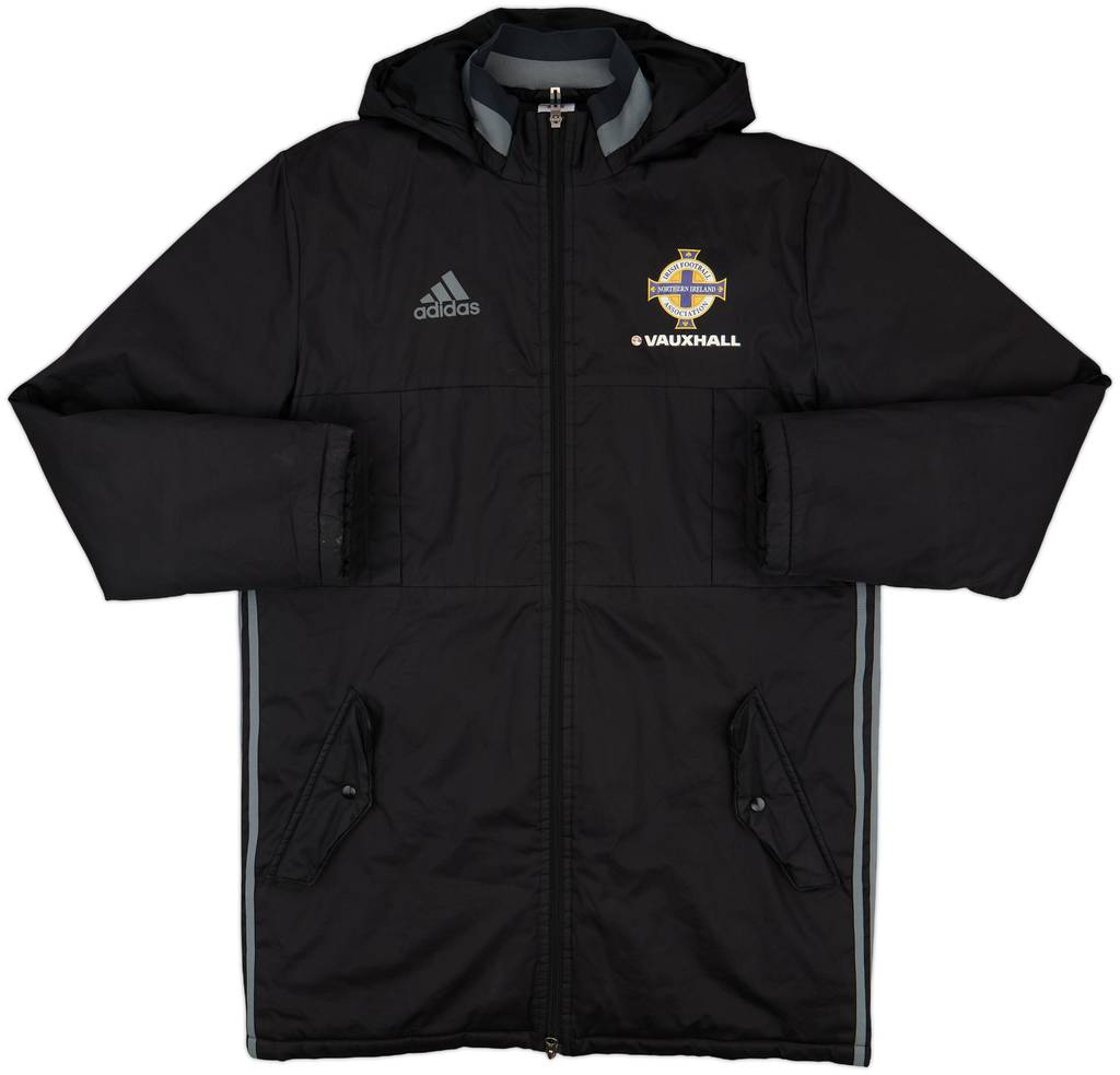 2016-18 Northern Ireland adidas Padded Bench Coat - 9/10 - (M)