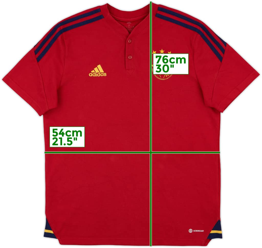 2022-23 Ajax adidas Polo Shirt - 10/10 - (M)
