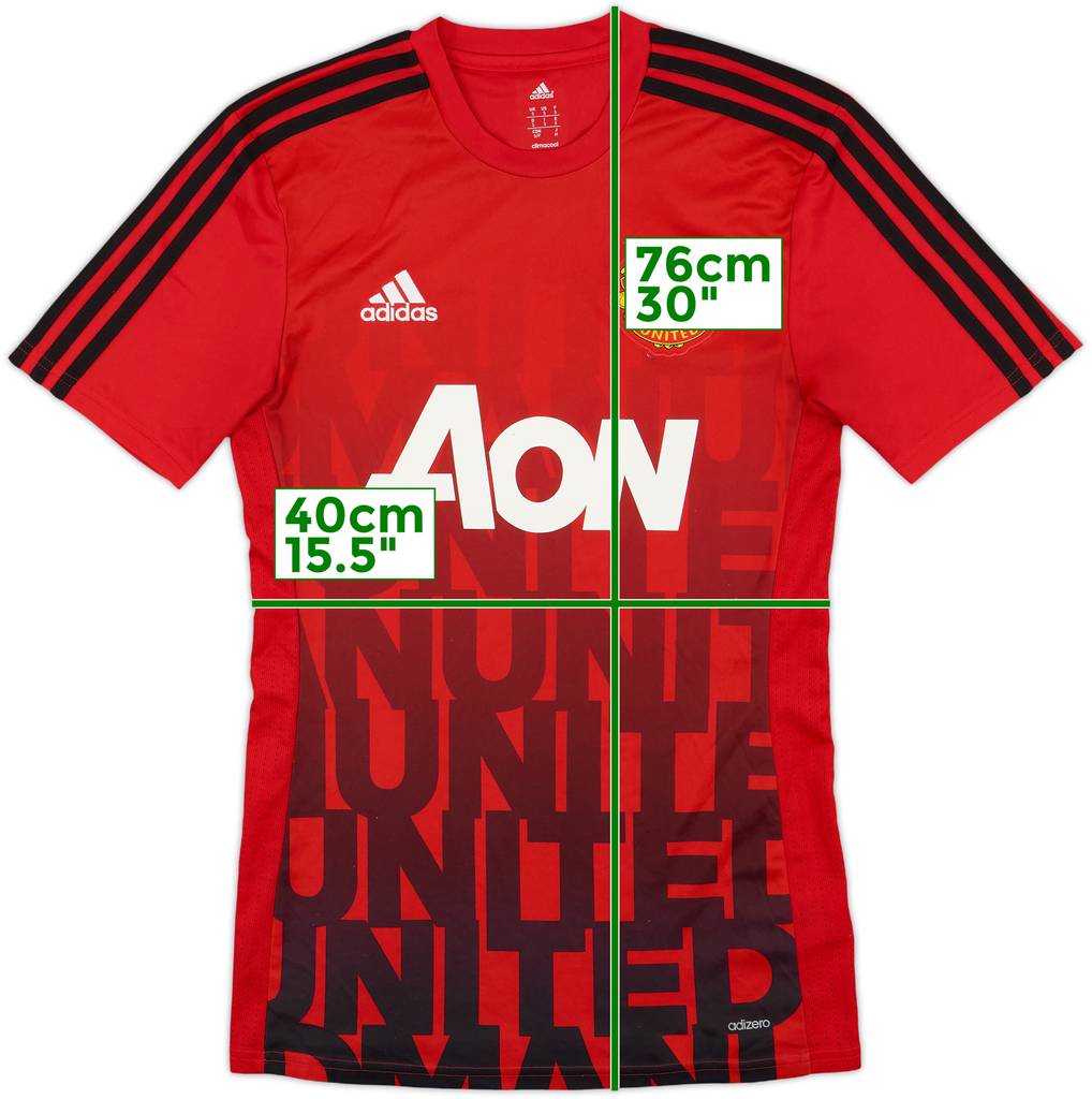 2015-16 Manchester United adidas Training Shirt - 8/10 - (S)