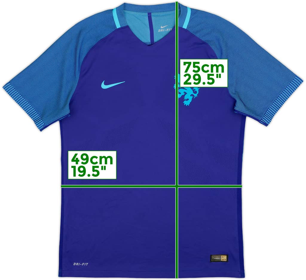 2016 Netherlands Authentic Away Shirt - 8/10 - (M)