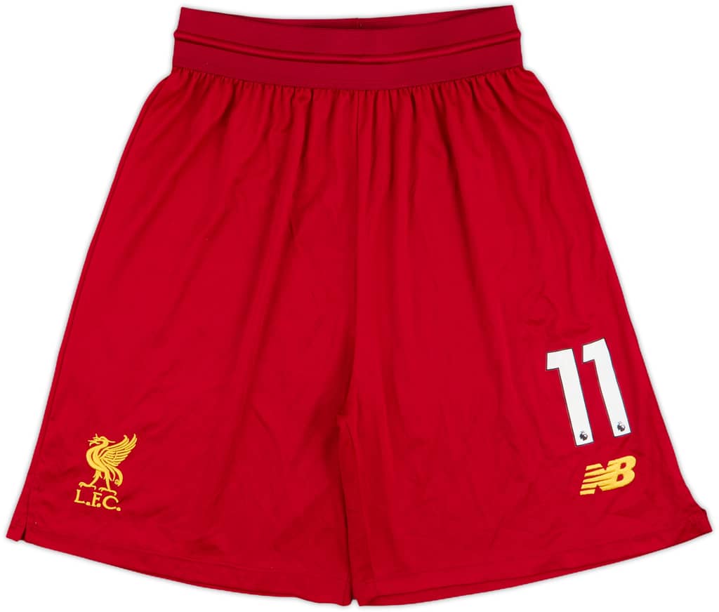 Pantalones cortos de local versión jugador del Liverpool 2019-20 #11 (Salah) - 9/10 - (L)