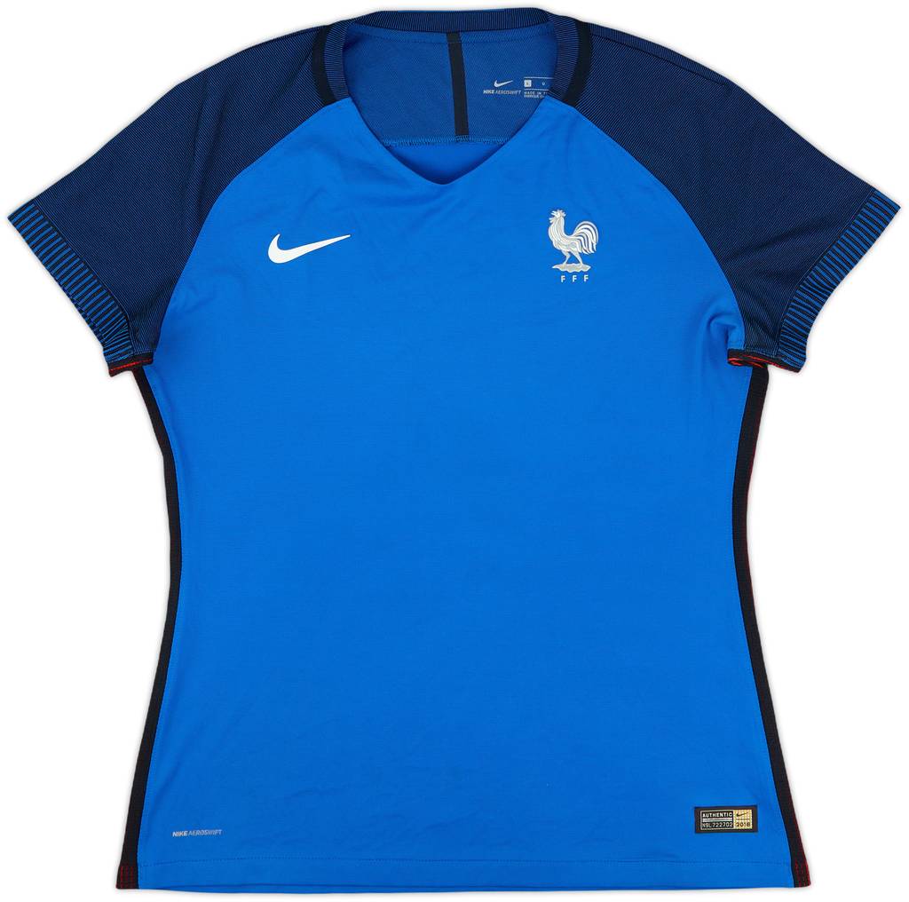 2016-17 France Women's Player Issue Home Shirt - 8/10 - (Women's L)