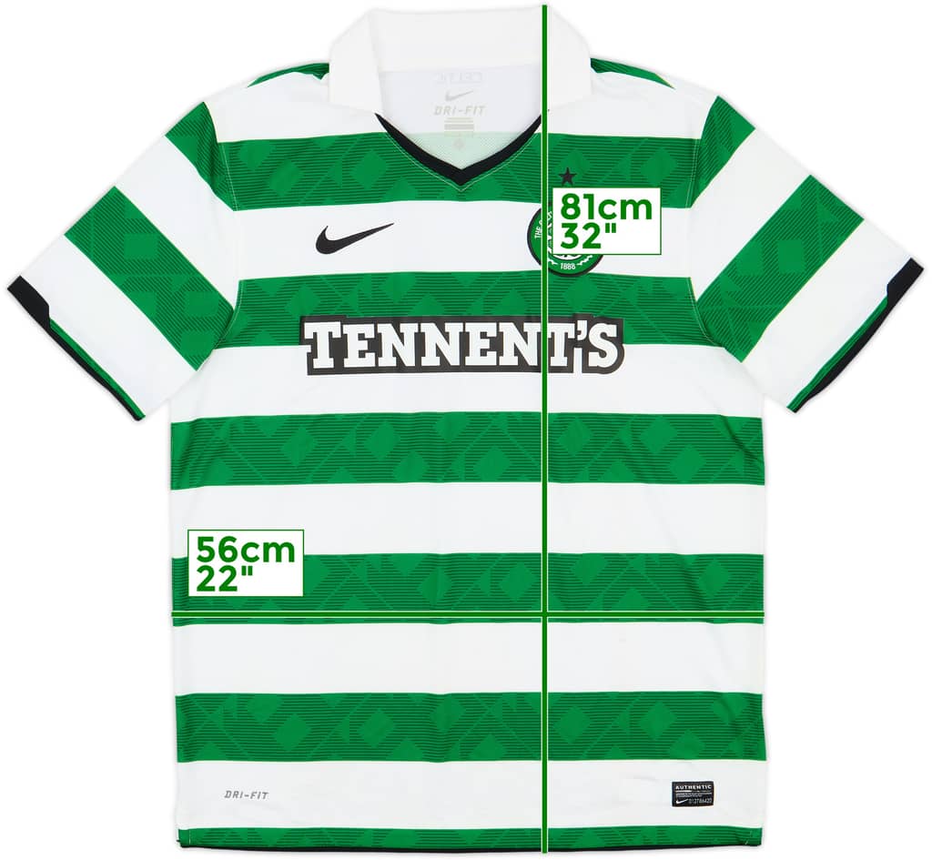 2010-12 Celtic Home Shirt - 8/10 - (L)