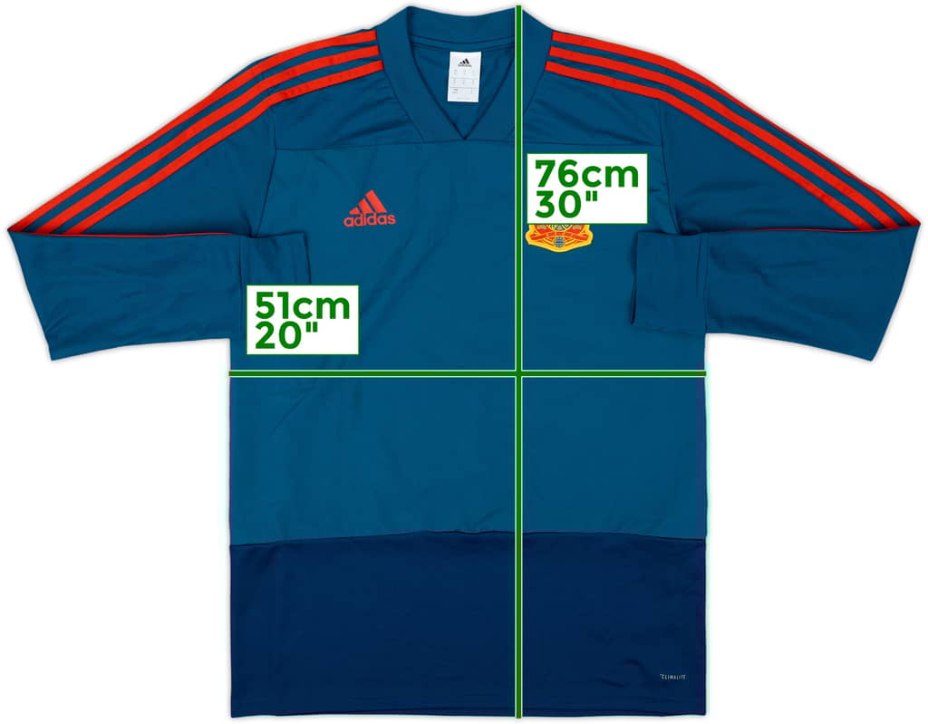 2017-18 Spain adidas Drill Top - 10/10 - (M)