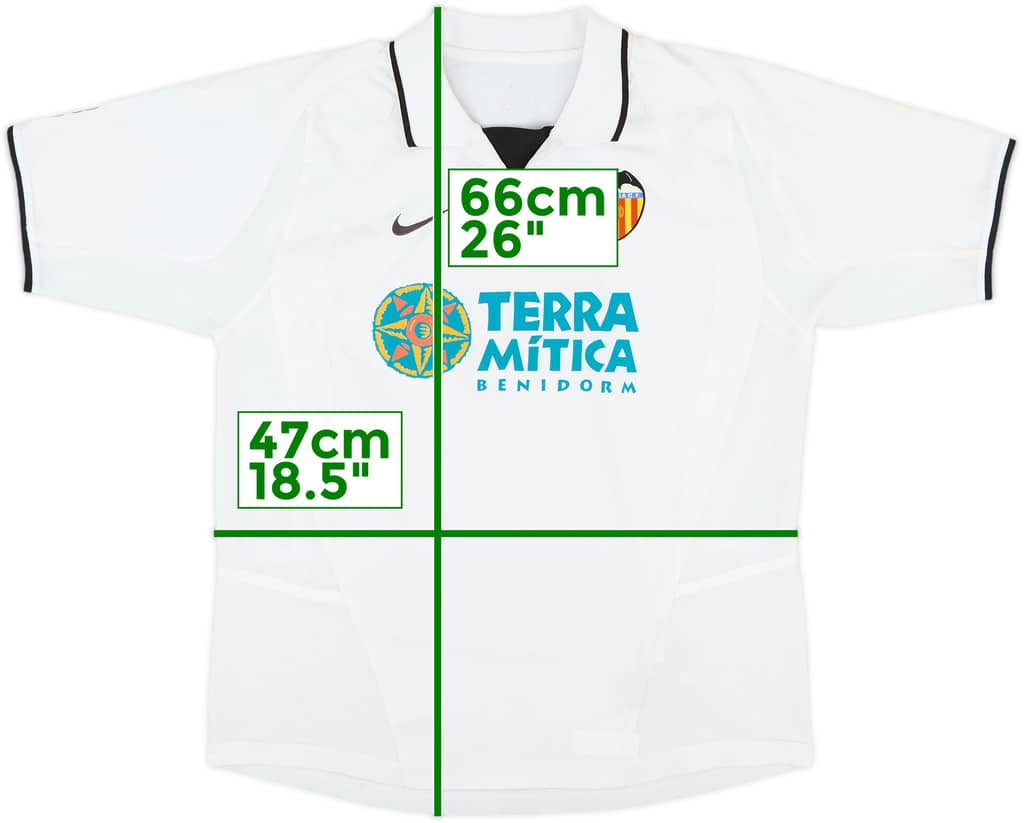 2002-03 Valencia Home Shirt - 8/10 - (L.Boys)
