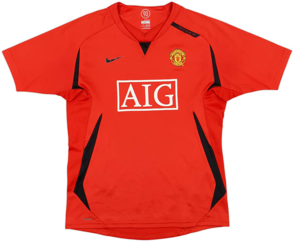 2007-08 Manchester United Nike Training Shirt - 7/10 - (XL.Boys)