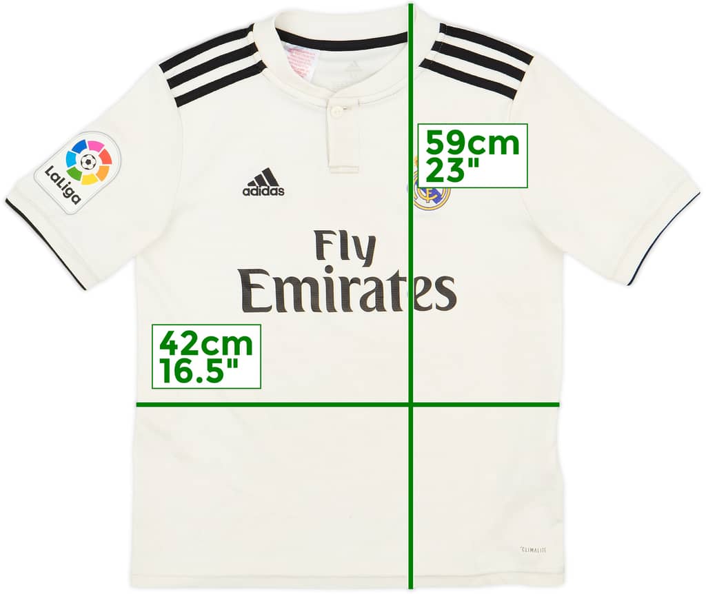 2018-19 Real Madrid Home Shirt - 6/10 - (M.Boys)