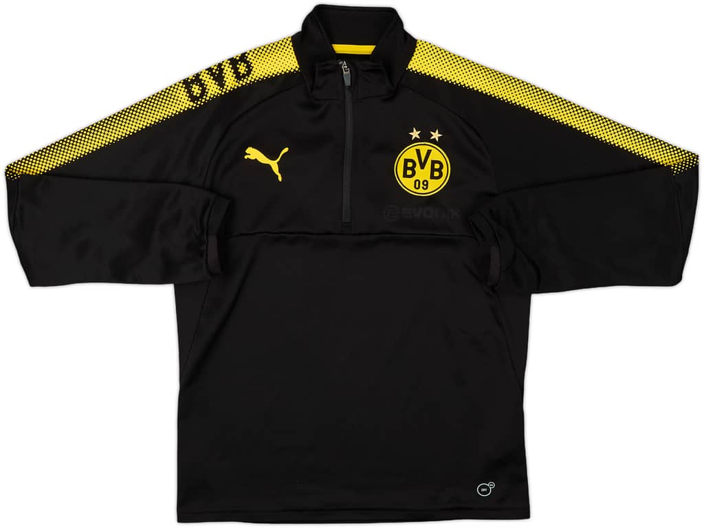 2017-18 Borussia Dortmund Puma 1/4 Zip Drill Top - 7/10 - (XL.Boys)