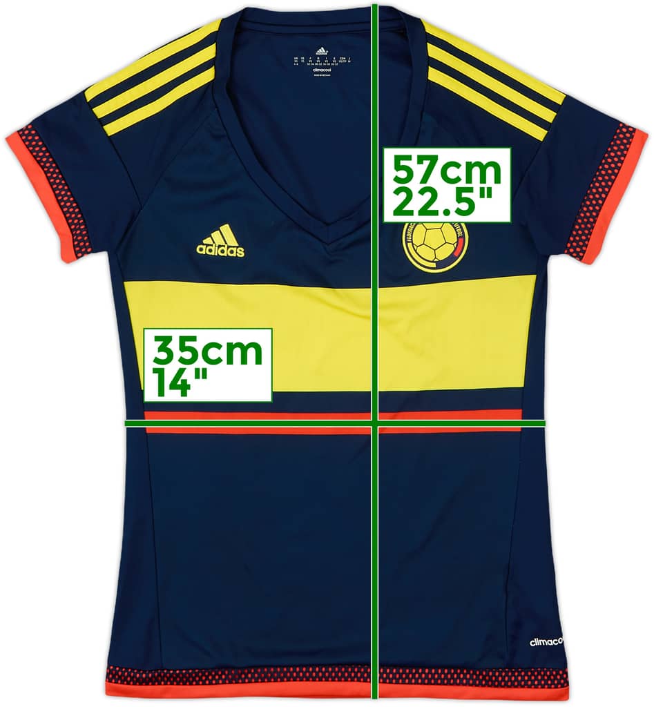 2015 Colombia Copa America Away Shirt - 9/10 - (Women's XS)