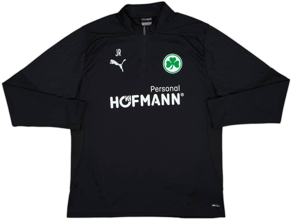 2023-24 Greuther Furth Puma Staff Issue 1/4 Zip Drill Top 'JR' - 8/10 - (L)