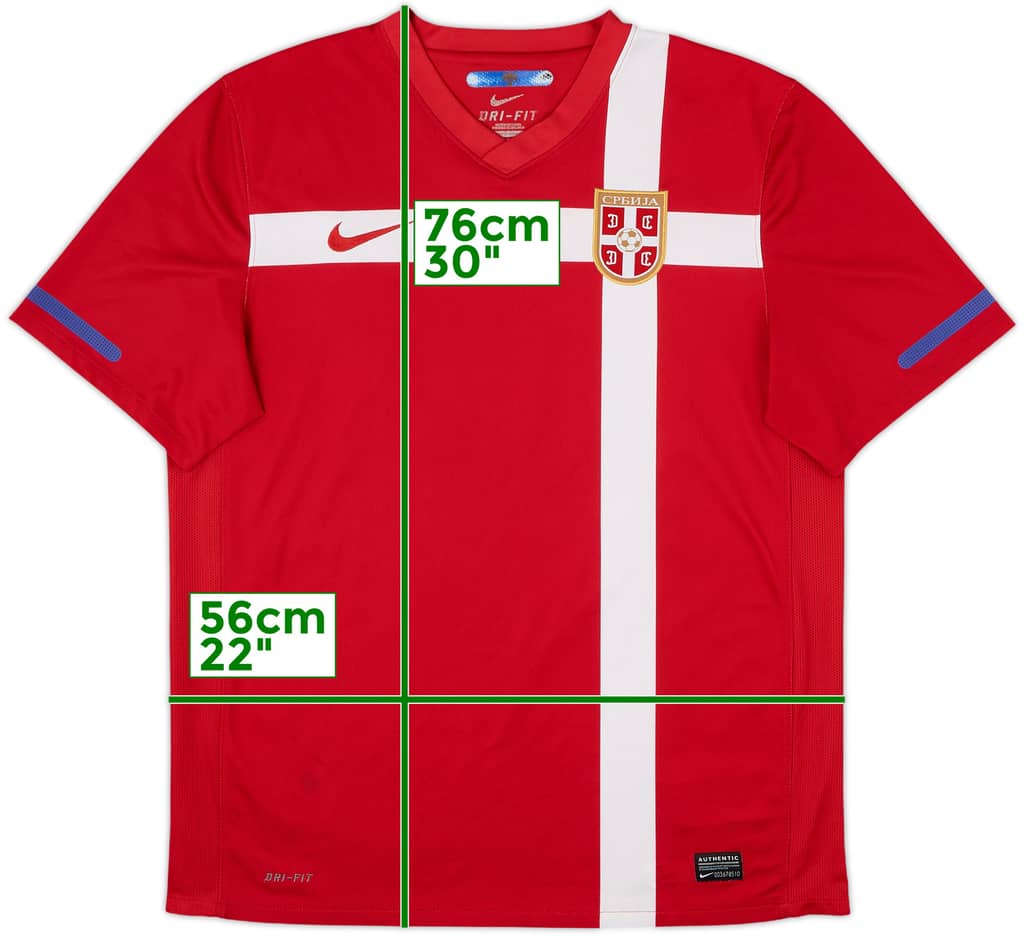 2010-11 Serbia Home Shirt - 7/10 - (L)